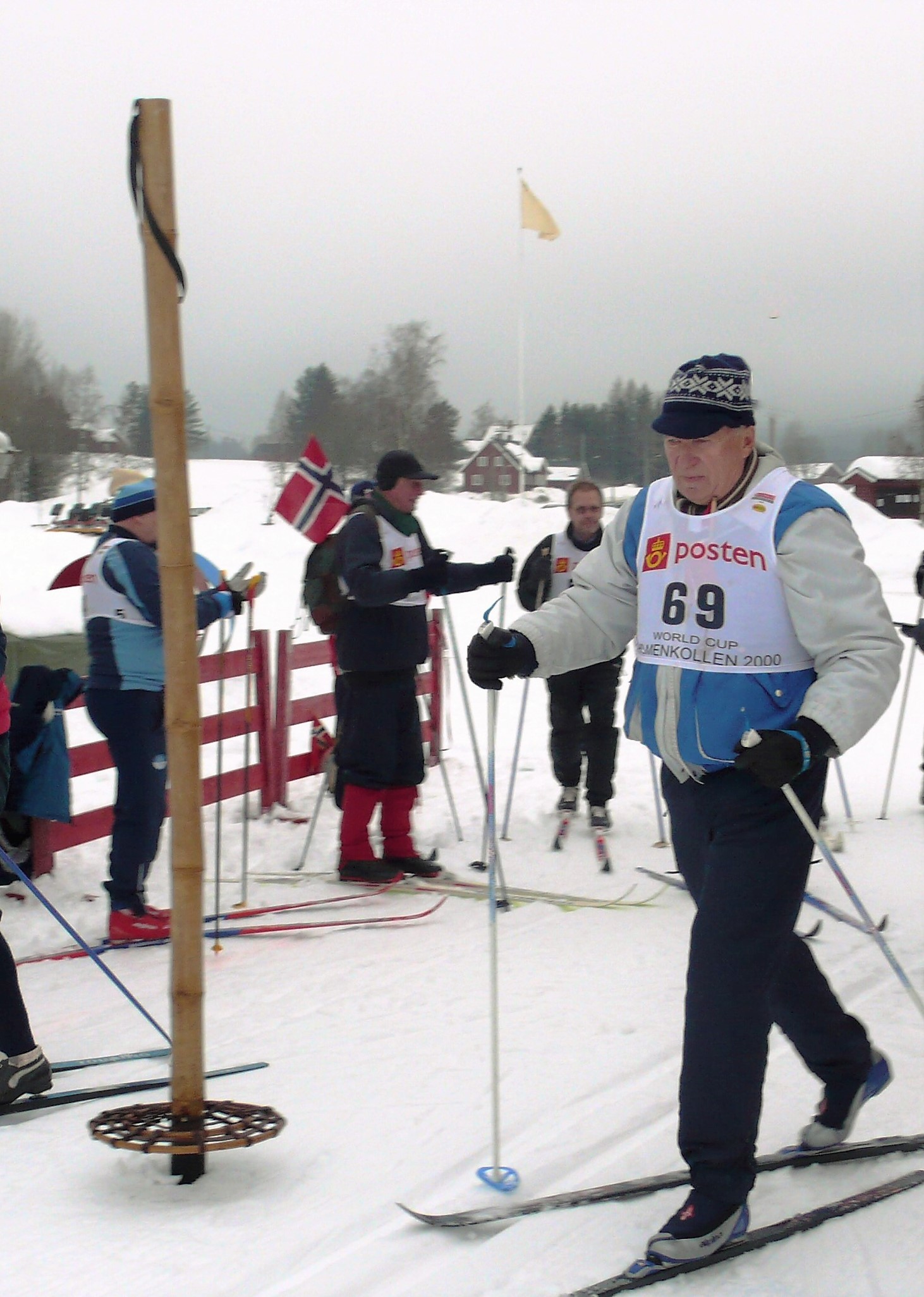 Staven oppstilt ved start